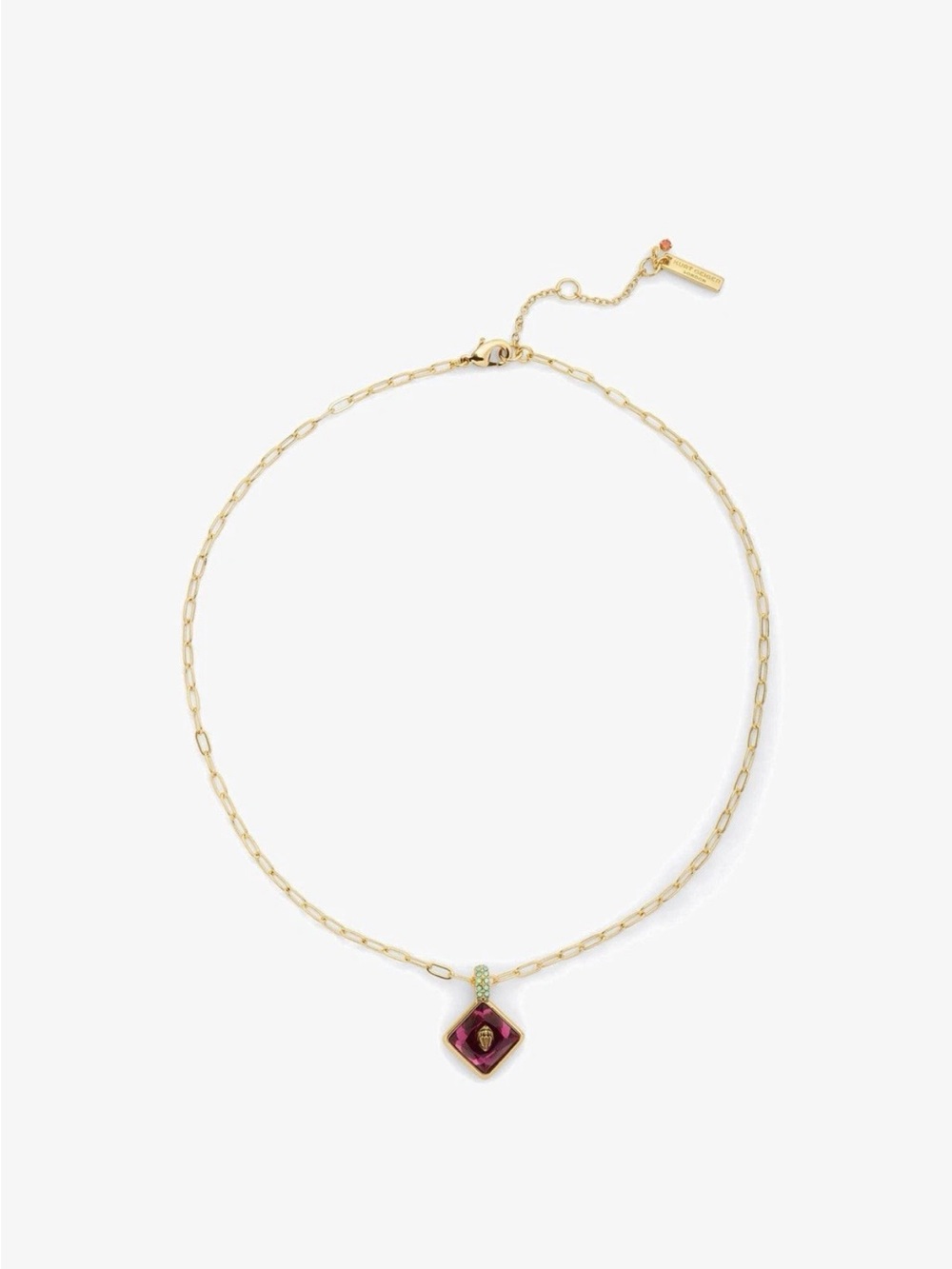 NWT Kurt Geiger Eagle Head Crystal Pendant Necklace